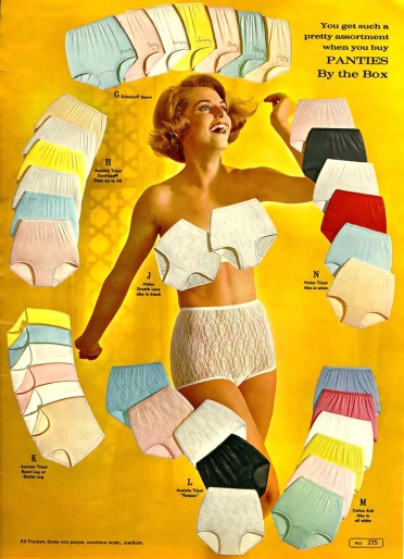 Bikini briefs in 50s and 60s